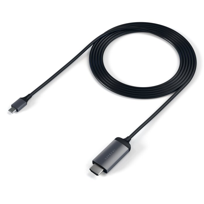 Satechi Aluminum Type-C to HDMI Cable 4K 60Hz - sivi