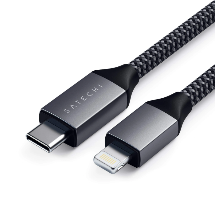Satechi Type-C USB na Lightning kabel za punjenje 1.8m - Sivi