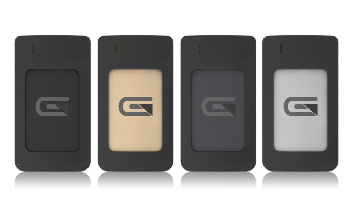 Glyph 2TB AtomRAID SSD, USB C(3.1,Gen2), USB 3.0, Thunderbolt 3 - sivi