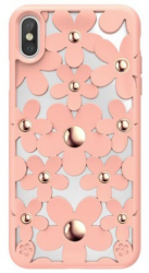 Zaštitno kućište za Apple iPhone X/XS SwitchEasy Fleur - Roza