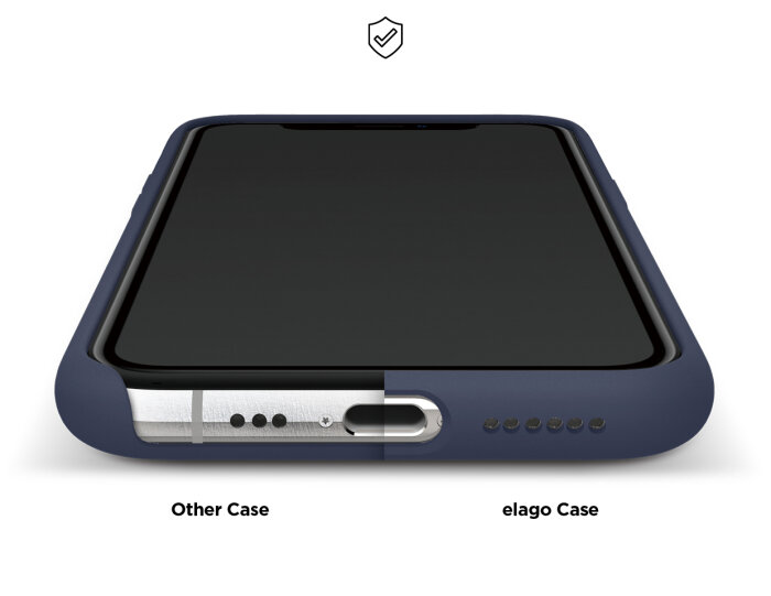 Zaštitno kućište za iPhone 11 Pro Elago Silicon Case - Tamno Plavo