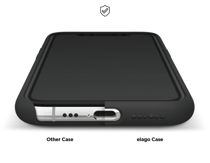 Zaštitno kućište za iPhone 11 Pro Elago Silicone Case - Crna