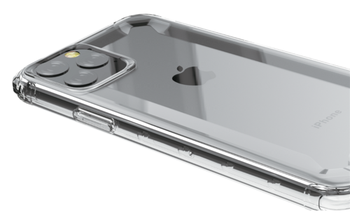 Zaštitno kućište za Apple iPhone 11 Pro Devia Defender - Prozirno / Crna