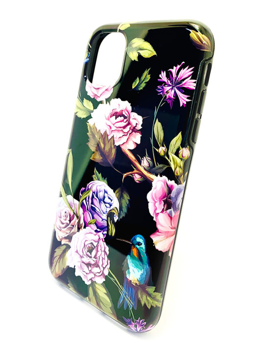 Maskica za Apple iPhone 11 Pro Devia Flowers - Crna