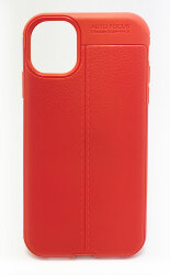 Zaštitno kućište za Apple iPhone 11 PRO Sdesign Leather TPU Case - Crvena