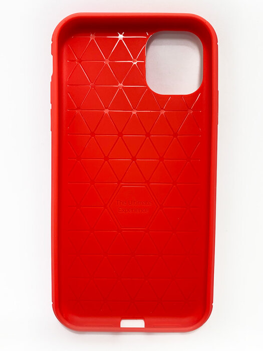 Zaštitno kućište za Apple iPhone 11 PRO Sdesign Leather TPU Case - Crvena