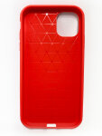 Zaštitno kućište za Apple iPhone 11 PRO Max Sdesign Leather TPU Case - Crvena