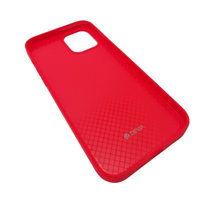 Zaštitno kućište za Apple iPhone 12 PRO Max Devia Silicon Case - Crvena