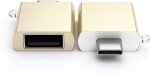 Satechi Type-C na Type-A USB adapter - Zlatni