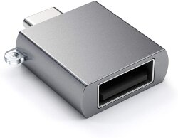 Satechi Type-C na Type-A USB adapter - Sivi