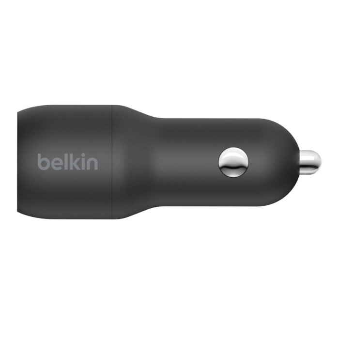 Auto punjač Belkin BOOST 24W USB-A na USB-C - Crni