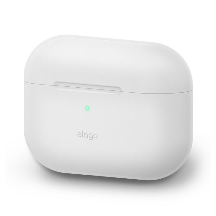 AirPods Pro Silicon case Elago - bijela (svijetli plavo u mraku)