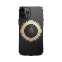 Zaštitno kućište za iPhone 12/PRO SwitchEasy MagClear - Prozirna/Zlatni prsten