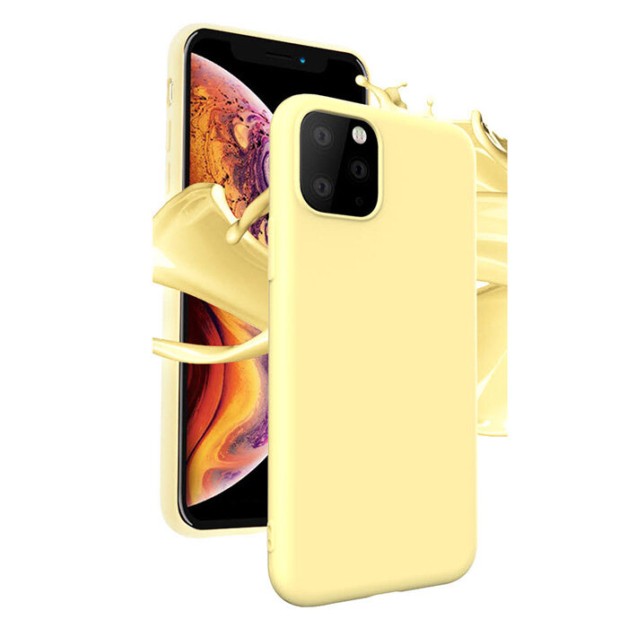 Zaštitno kućište za Apple iPhone 12 / 12 Pro Silicon Case - Žuta