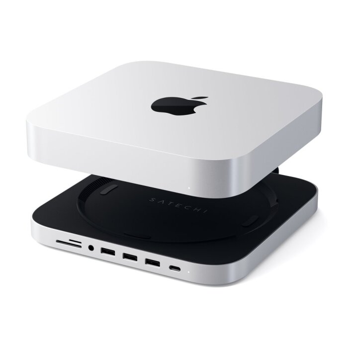 Satechi Type-C Aluminum hub za Apple Mac Mini - srebrno