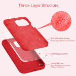 Zaštitno kućište za iPhone 13 mini Sdesign Silicon Case - Crveno