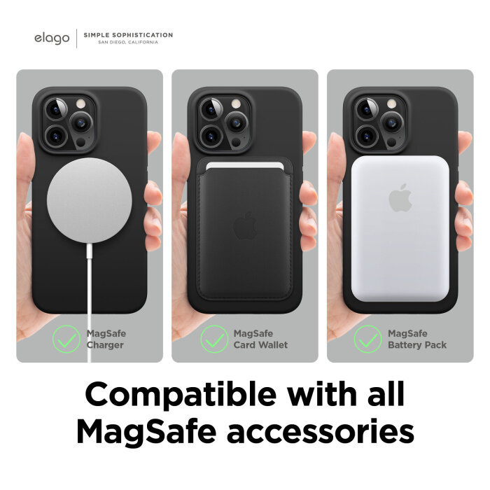 Zaštitno kućište za iPhone 13 Pro Elago MagSafe - Crno