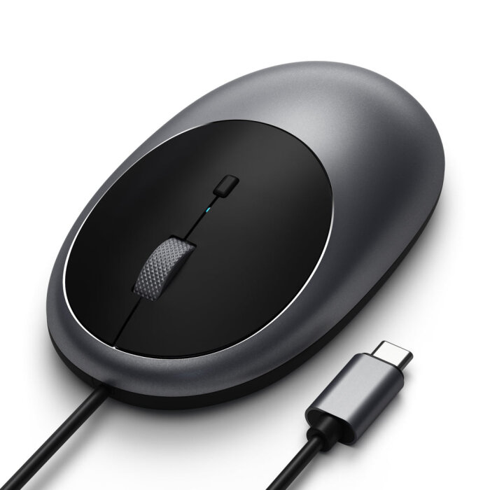 Satechi Aluminium C1 Wired Mouse - siva