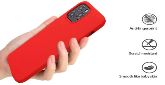 Zaštitno kućište za Apple iPhone 12 Pro Max Sdesign Silicon Case - Crvena