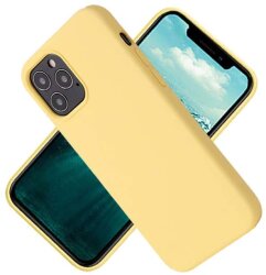 Zaštitno kućište za Apple iPhone 12 Pro Max Sdesign Silicon Case - Žuta