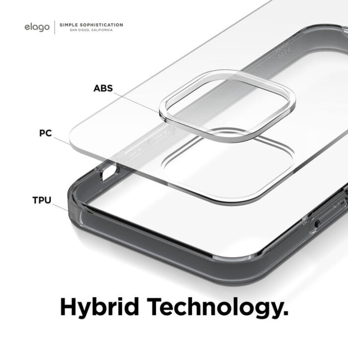 Zaštitno kućište za Apple iPhone 12 / 12 Pro Elago Hybrid Case - Crno