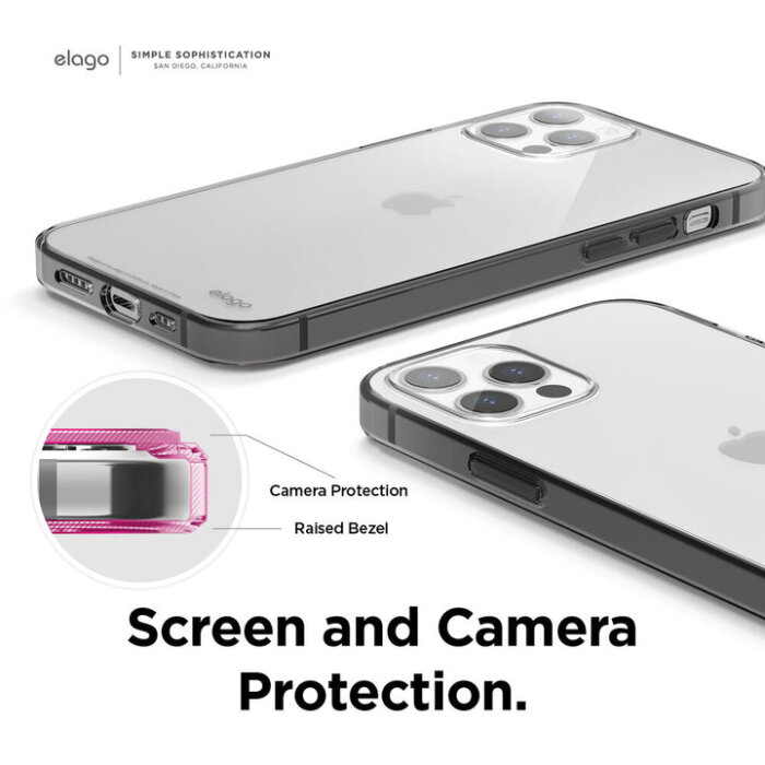 Zaštitno kućište za Apple iPhone 12 / 12 Pro Elago Hybrid Case - Crno