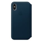 Zaštitno kućište za Apple iPhone X/Xs Sdesign Leather Flip - Plava