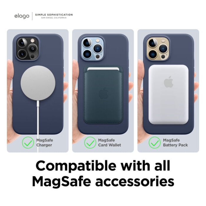 Zaštitno kućište za Apple iPhone 13 Pro Max Elago MagSafe Case - Plava