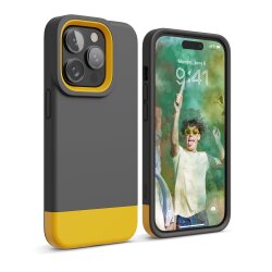 Zaštitno kućište za iPhone 14 Pro Elago Glide Case - Siva / Žuta