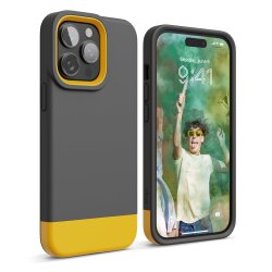 Zaštitno kućište za iPhone 14 Pro Max Elago Glide - Siva / Žuta