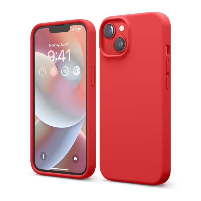 Zaštitno kućište za iPhone 14 Elago Silicon Case - Crvena