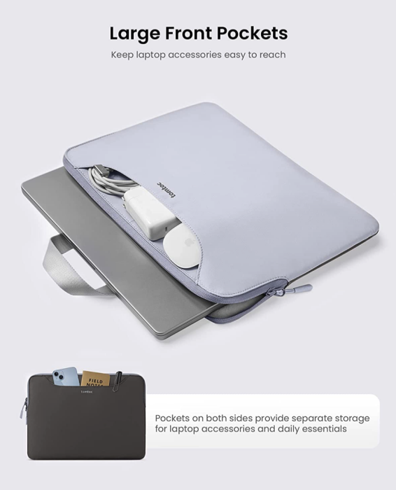 Tomtoc THE HER Sleeve za MacBook Pro 14'' - Tamno siva / Plava