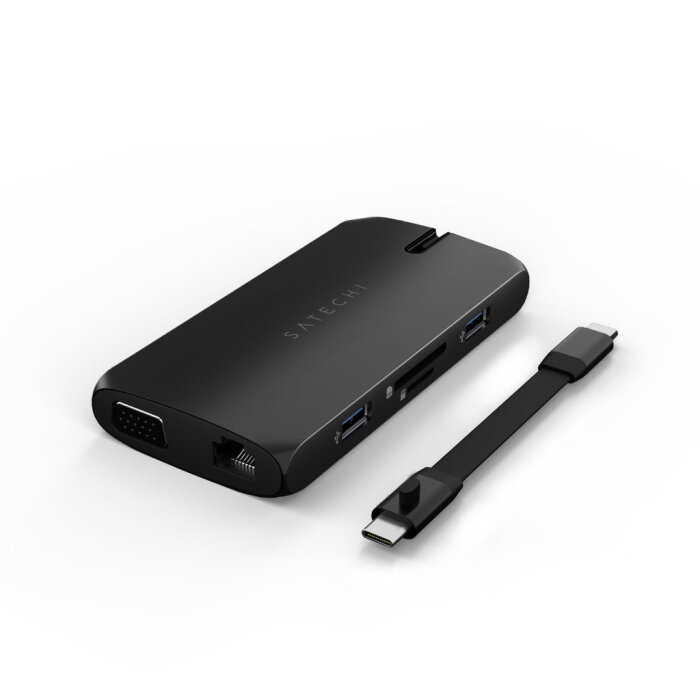 Satechi USB-C On The Go Multiport Adapter - Crna