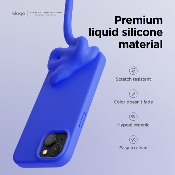 Zaštitno kučište za Apple Iphone 15 Plus Elago Silicone Case - Crna