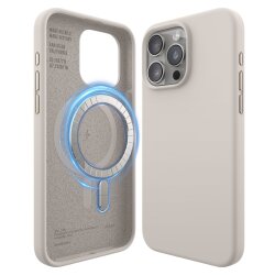 Zaštitno kučište za Apple iPhone 15 Pro Elago MagSafe Silicone Case - Smeđa