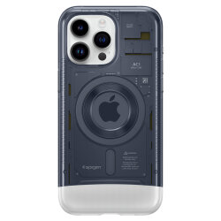 Zaštitno kućište za Apple iPhone 15 Pro Spigen Classic C1 MagSafe - Siva