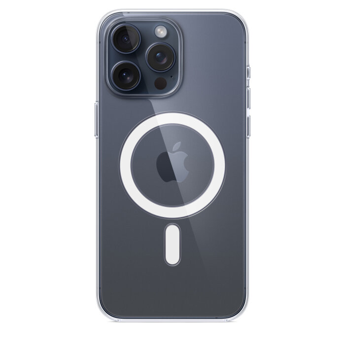 Zaštitno kučište za Apple iPhone 15 Pro Max Clear Case MagSafe - Prozirna