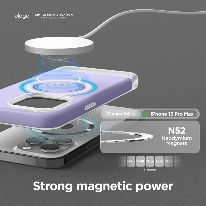 Zaštitno kučište za Apple iPhone 15 Pro Max Elago Magnetic Glide Case - Bež
