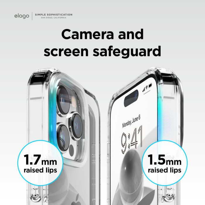 Zaštitno kučište za Apple iPhone 14 Pro Elago Hybrid Case - Prozirna