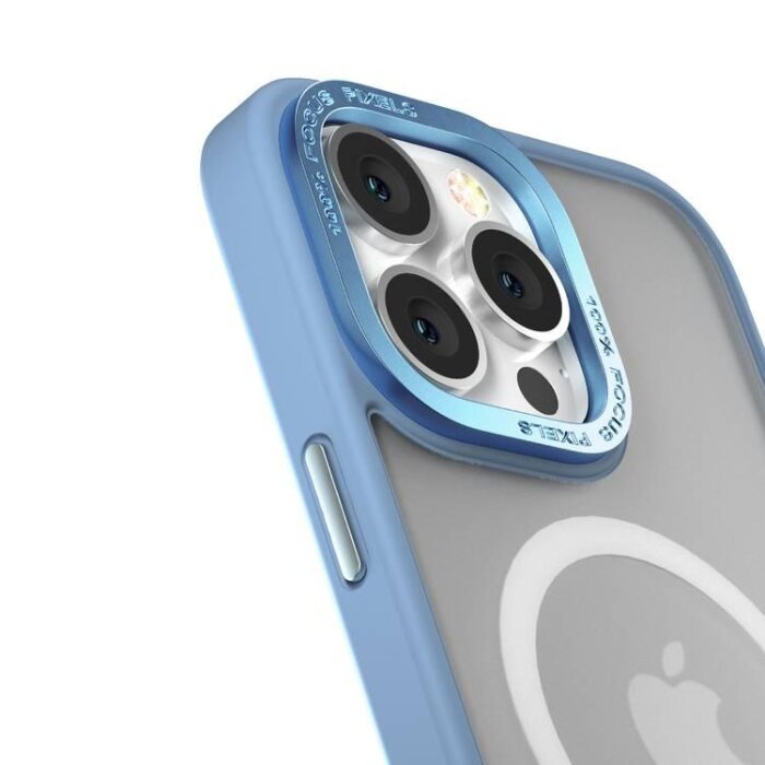 Zaštitno kučište za Apple iPhone 14 Pro Comma Joy Metal MagSafe - Plava