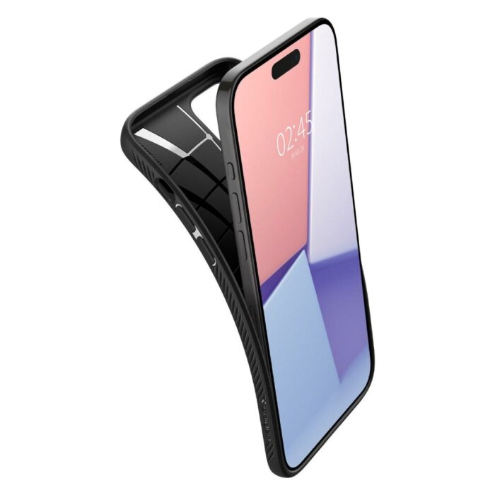 Zaštitno kučište za Apple iPhone 12 Pro Max Spigen Liquid Crystal - Crna