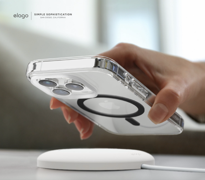 Zaštitno kučište za Apple iPhone 15 Pro Max Elago MagSafe Hybrid Case - Bijela