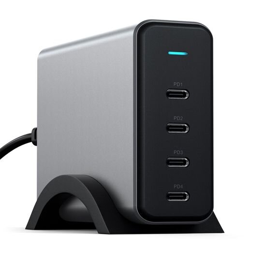 Satechi 165w USB-C 4-port PD Gan Charger - Svemirski siva