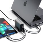 Satechi 165w USB-C 4-port PD Gan Charger - Svemirski siva