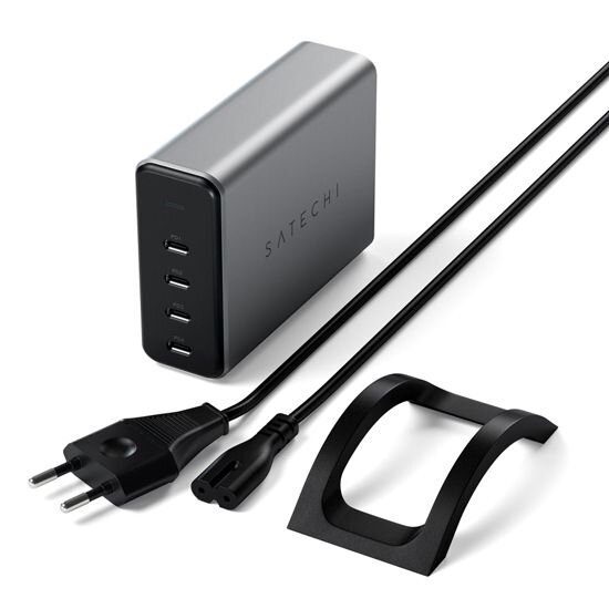 Satechi 165w USB-C 4-port PD Gan Charger - Svemirski siva