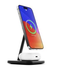 Twelve South HiRise 2 Deluxe 2-u-1 Qi2 punjač - Crni