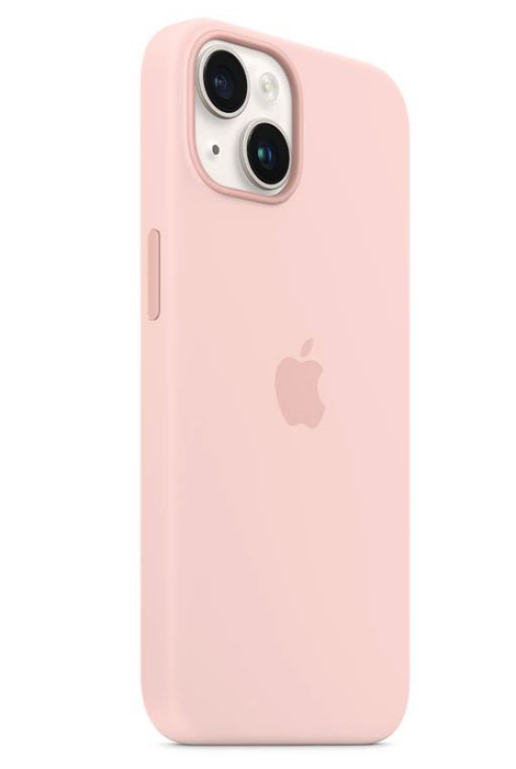 Apple iPhone 14 Plus Silicone Case with MagSafe - Chalk Pink