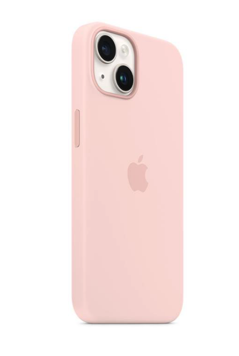 Apple iPhone 14 Silicone Case with MagSafe - Chalk Pink