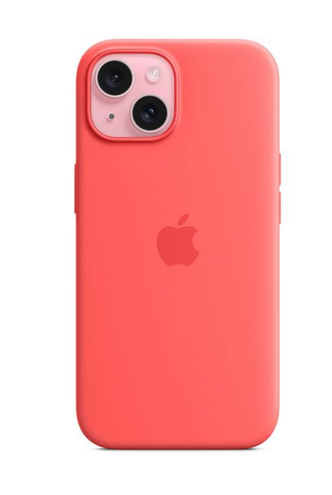 Apple iPhone 15 Silicone Case with MagSafe - Guava