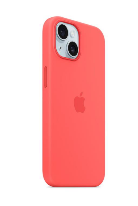 Apple iPhone 15 Silicone Case with MagSafe - Guava